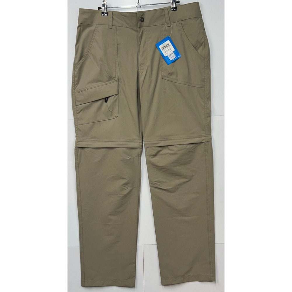 Columbia Womens Kestrel Trail II Stretch Convertible Pants 14 Tan XK0949-221 NWT